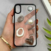 قاب گوشی iPhone X - iPhone XS آیفون شفاف رزینی Luxury برجسته طرح کهکشانی لوکس مشکی کد 125817