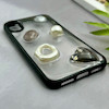 قاب گوشی iPhone X - iPhone XS آیفون شفاف رزینی Luxury برجسته طرح کهکشانی لوکس مشکی کد 125817