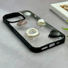 قاب گوشی iPhone 13 Pro آیفون شفاف رزینی Luxury برجسته طرح کهکشانی لوکس مشکی کد 125826