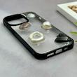 قاب گوشی iPhone 13 Pro آیفون شفاف رزینی Luxury برجسته طرح کهکشانی لوکس مشکی کد 125826