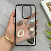 قاب گوشی Redmi Note 8 Pro شیائومی شفاف رزینی Luxury برجسته طرح کهکشانی لوکس مشکی کد 125837