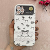 قاب گوشی iPhone 12 Pro Max آیفون اورجینال یونیک کیس چرمی گل برجسته لاکچری محافظ لنزدار کد 124826