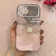 قاب گوشی iPhone 12 Pro Max آیفون اورجینال یونیک کیس چرمی گل برجسته لاکچری محافظ لنزدار کد 124827