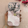 قاب گوشی iPhone 13 Pro Max آیفون اورجینال یونیک کیس چرمی گل برجسته لاکچری محافظ لنزدار کد 124831
