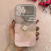 قاب گوشی iPhone 13 Pro Max آیفون اورجینال یونیک کیس چرمی گل برجسته لاکچری محافظ لنزدار کد 124832