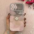 قاب گوشی iPhone 13 Pro Max آیفون اورجینال یونیک کیس چرمی گل برجسته لاکچری محافظ لنزدار کد 124832