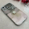 قاب گوشی iPhone 13 Pro Max آیفون اورجینال یونیک کیس چرمی گل برجسته لاکچری محافظ لنزدار کد 124832