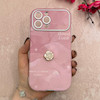 قاب گوشی iPhone 13 Pro Max آیفون اورجینال یونیک کیس چرمی گل برجسته لاکچری محافظ لنزدار کد 124838