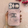 قاب گوشی iPhone 15 Pro Max آیفون اورجینال یونیک کیس چرمی گل برجسته لاکچری محافظ لنزدار کد 124848