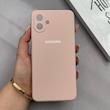 قاب گوشی Galaxy A07 سامسونگ سیلیکونی اورجینال پاک کنی درجه یک زیربسته صورتی چرک کد 125525