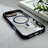 قاب گوشی iPhone 16 Pro Max آیفون اورجینال Orange Line مگ سیف دار طلقی شیشه ای شفاف سرمه ای کد 126500