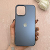 قاب گوشی iPhone 12 Pro Max آیفون مدل PVD اورجینال کرومی ضد خش پشت گلس شیشه ای Classic Fit سرمه ای کد 98324