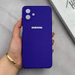 قاب گوشی Galaxy A07 سامسونگ سیلیکونی اورجینال پاک کنی درجه یک زیربسته بنفش تیره کد 125529