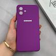 قاب گوشی Galaxy A07 سامسونگ سیلیکونی اورجینال پاک کنی درجه یک زیربسته بنفش کد 125530