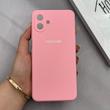 قاب گوشی Galaxy A07 سامسونگ سیلیکونی اورجینال پاک کنی درجه یک زیربسته صورتی کد 125533