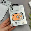 تبدیل محافظ لنز آلومینیومی iPhone 14 Pro - 15 Pro - 16 Pro به iPhone 17 Pro آیفون اورجینال Camera Lens با پوشش کامل دوربین رنگ نارنجی کد 98352