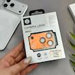 تبدیل محافظ لنز آلومینیومی iPhone 14 Pro - 15 Pro - 16 Pro به iPhone 17 Pro آیفون اورجینال Camera Lens با پوشش کامل دوربین رنگ نارنجی کد 98352