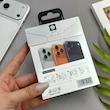 محافظ لنز آلومینیومی iPhone 17 Pro آیفون اورجینال Camera Lens با پوشش کامل دوربین رنگ سرمه ای کد 98357