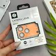 تبدیل محافظ لنز آلومینیومی iPhone 14 Pro Max - 15 Pro Max - 16 Pro Max به iPhone 17 Pro Max آیفون اورجینال Camera Lens با پوشش کامل دوربین رنگ نارنجی کد 98362