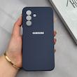 قاب گوشی Galaxy A17 سامسونگ سیلیکونی اورجینال پاک کنی درجه یک زیربسته سرمه ای کد 125550