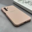 قاب گوشی Galaxy A17 سامسونگ سیلیکونی اورجینال پاک کنی درجه یک زیربسته صورتی چرک کد 125556