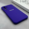 قاب گوشی Galaxy A17 سامسونگ سیلیکونی اورجینال پاک کنی درجه یک زیربسته بنفش تیره کد 125559