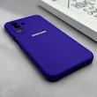 قاب گوشی Galaxy A17 سامسونگ سیلیکونی اورجینال پاک کنی درجه یک زیربسته بنفش تیره کد 125559
