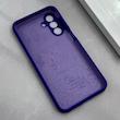قاب گوشی Galaxy A17 سامسونگ سیلیکونی اورجینال پاک کنی درجه یک زیربسته بنفش تیره کد 125559