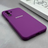 قاب گوشی Galaxy A17 سامسونگ سیلیکونی اورجینال پاک کنی درجه یک زیربسته بنفش کد 125560