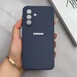 قاب گوشی Galaxy A36 سامسونگ سیلیکونی اورجینال پاک کنی درجه یک زیربسته سرمه ای کد 125576