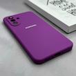 قاب گوشی Galaxy A36 سامسونگ سیلیکونی اورجینال پاک کنی درجه یک زیربسته بنفش کد 125580