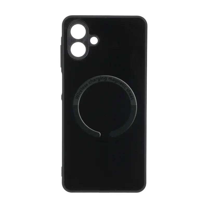 قاب گوشی Galaxy A07 سامسونگ طرح مگ سیف Magnetic Sheet پشت براق محافظ لنزدار مشکی کد 126930