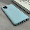 قاب گوشی Galaxy A51 سامسونگ سیلیکونی اورجینال پاک کنی درجه یک زیربسته آبی کد 125585
