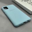 قاب گوشی Galaxy A51 سامسونگ سیلیکونی اورجینال پاک کنی درجه یک زیربسته آبی کد 125585