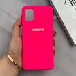 قاب گوشی Galaxy A51 سامسونگ سیلیکونی اورجینال پاک کنی درجه یک زیربسته سرخابی کد 125586
