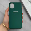 قاب گوشی Galaxy A51 سامسونگ سیلیکونی اورجینال پاک کنی درجه یک زیربسته سبز کد 125587
