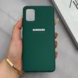قاب گوشی Galaxy A51 سامسونگ سیلیکونی اورجینال پاک کنی درجه یک زیربسته سبز کد 125587