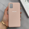 قاب گوشی Galaxy A51 سامسونگ سیلیکونی اورجینال پاک کنی درجه یک زیربسته صورتی چرک کد 125592