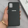 قاب گوشی Galaxy A51 سامسونگ سیلیکونی اورجینال پاک کنی درجه یک زیربسته خاکستری کد 125595
