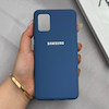 قاب گوشی Galaxy A51 سامسونگ سیلیکونی اورجینال پاک کنی درجه یک زیربسته آبی تیره کد 125596