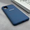 قاب گوشی Galaxy A51 سامسونگ سیلیکونی اورجینال پاک کنی درجه یک زیربسته آبی تیره کد 125596