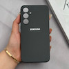 قاب گوشی Galaxy A55 سامسونگ سیلیکونی اورجینال پاک کنی درجه یک زیربسته خاکستری کد 125620