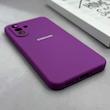 قاب گوشی Galaxy A56 سامسونگ سیلیکونی اورجینال پاک کنی درجه یک زیربسته بنفش کد 125629