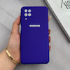 قاب گوشی Galaxy A12 - M12 سامسونگ سیلیکونی اورجینال پاک کنی درجه یک زیربسته بنفش تیره کد 125641
