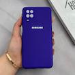 قاب گوشی Galaxy A12 - M12 سامسونگ سیلیکونی اورجینال پاک کنی درجه یک زیربسته بنفش تیره کد 125641
