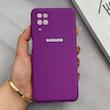 قاب گوشی Galaxy A12 - M12 سامسونگ سیلیکونی اورجینال پاک کنی درجه یک زیربسته بنفش کد 125642