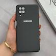 قاب گوشی Galaxy A12 - M12 سامسونگ سیلیکونی اورجینال پاک کنی درجه یک زیربسته خاکستری کد 125644
