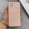 قاب گوشی Galaxy A12 - M12 سامسونگ سیلیکونی اورجینال پاک کنی درجه یک زیربسته صورتی چرک کد 125646