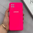 قاب گوشی Galaxy A12 - M12 سامسونگ سیلیکونی اورجینال پاک کنی درجه یک زیربسته سرخابی کد 125648