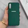 قاب گوشی Galaxy A30S - A50S - A50 سامسونگ سیلیکونی اورجینال پاک کنی درجه یک زیربسته سبز کد 125650